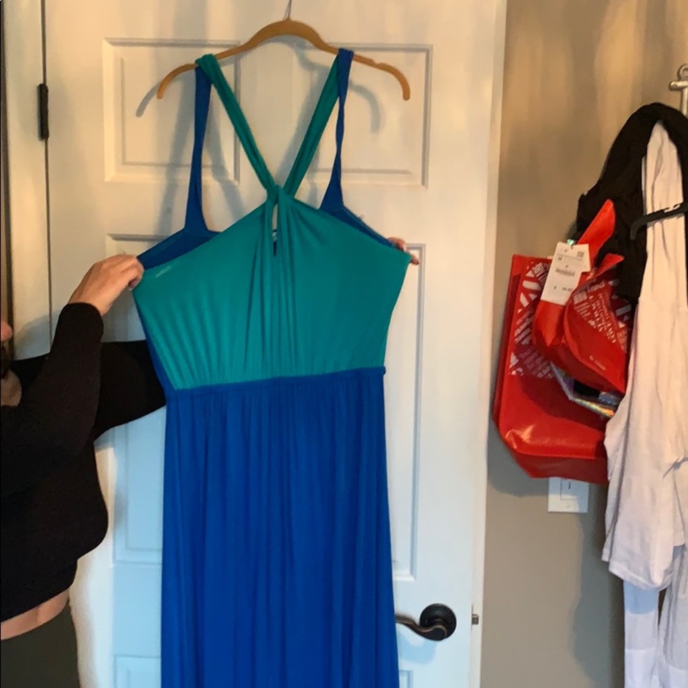 Blue maxi dress